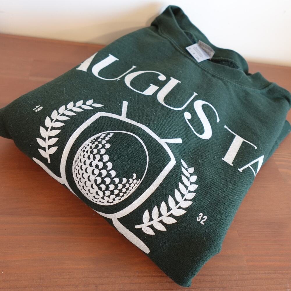 Forrest Green Sweatshirt / Size Small / AUGUSTA Georgia Golf Club